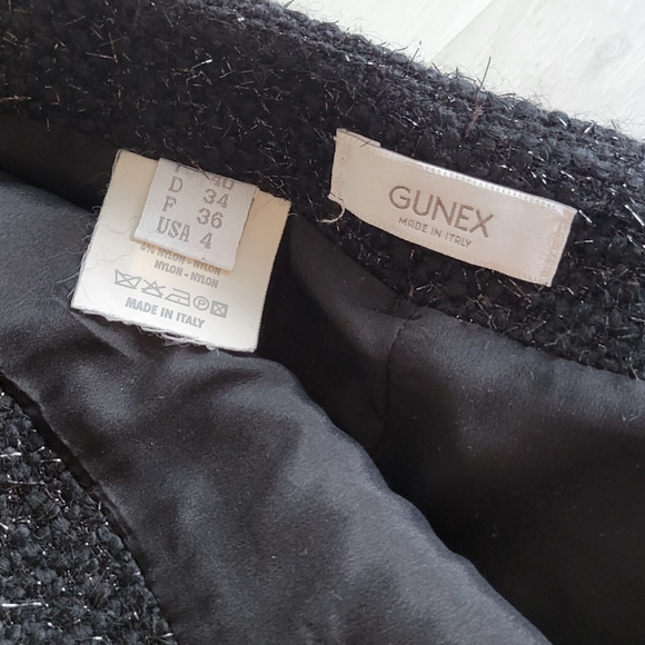 Gunex black wool tweed skirt - Picture 5 of 7